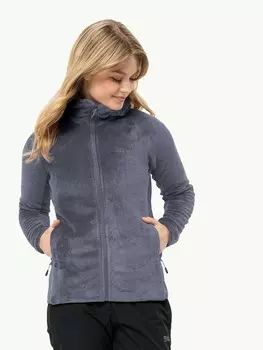 Толстовка Jack Wolfskin ROTWAND HOODED FZ W, серый