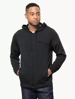 Толстовка Jack Wolfskin WALDSEE HOODED JKT M, черный