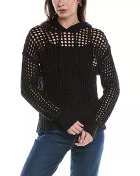 Толстовка James Perse Open из льняной смеси, черный