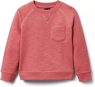Толстовка Janie and Jack Boys Slub French Terry Crew Neck, розовый
