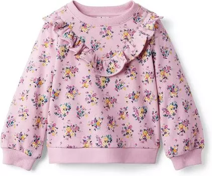 Толстовка Janie and Jack Floral Sweatshirt, розовый