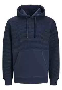 Толстовка JCOBLACK STRUCTURE Jack & Jones, темно-синий пиджак без значка