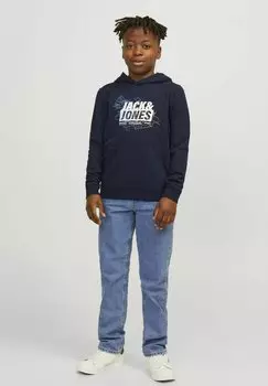 Толстовка JCOMAP LOGO Jack & Jones Junior, цвет navy blazer