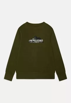 Толстовка JCOMOUNTAIN LOGO CREW NECK Jack & Jones, бежевый
