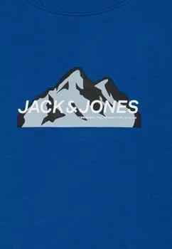 Толстовка JCOMOUNTAIN LOGO CREW NECK Jack & Jones, разноцветный
