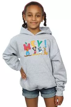 Толстовка «Эй, друзья Микки Мауса» Disney, серый