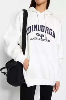 Толстовка - Экрю - Oversize Trendyol, экрю