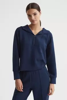 Толстовка Jemma с короткой молнией Reiss, синий