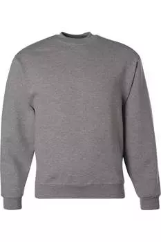 Толстовка JERZEES Super Sweats NuBlend с круглым вырезом, цвет oxford