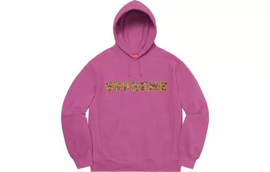 Толстовка jewels hoodie 'pink' Supreme, розовый