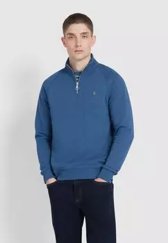 Толстовка JIM SLIM FIT QUARTER ZIP Farah, синий