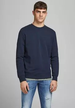 Толстовка JJEBASIC CREW NECK Jack & Jones, темно-синий пиджак