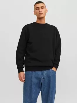 Толстовка JJEBRADLEY CREW NOOS Jack & Jones, черный
