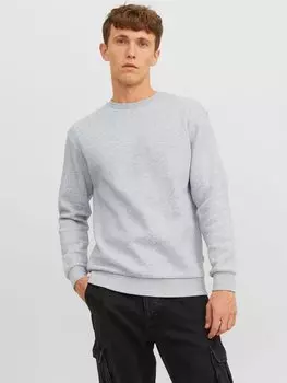 Толстовка JJEBRADLEY CREW NOOS Jack & Jones, светло-серый