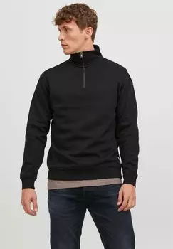 Толстовка JJEBRADLEY HALF ZIP Jack & Jones, черный