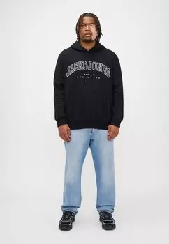 Толстовка JJECALEB VARSITY HOOD Jack & Jones, черный