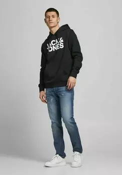 Толстовка JJECORP LOGO HOOD 2 PACK Jack & Jones, черный