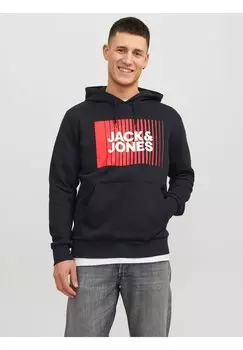 Толстовка JJECORP LOGO PLAY NOOS Jack & Jones, черный