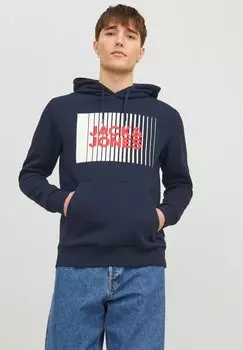 Толстовка JJECORP LOGO PLAY NOOS Jack & Jones, темно-синий пиджак