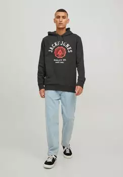 Толстовка Jjelogo Hood Jack & Jones, черный