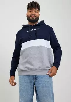 Толстовка JJEREID BLOCKING HOOD Jack & Jones, темно-синий пиджак