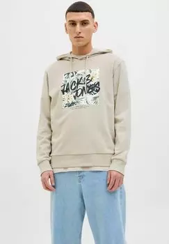 Толстовка JJHAWAII SHAPE - Hoodie Jack & Jones, кремовый