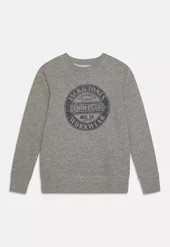 Толстовка JJJEANS O NECK JNR Jack & Jones Junior, светло-серый
