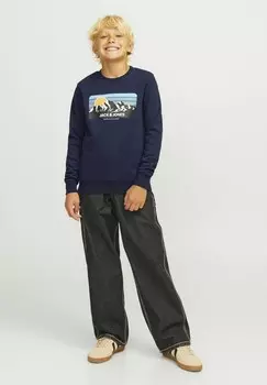 Толстовка JJPEAK CREW NECK Jack & Jones Junior, темно-синий