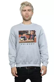 Толстовка Joey And Chandler Hats Friends, серый