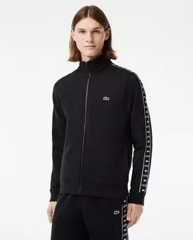 Толстовка Jogger с молнией, полоской и логотипом Lacoste, черный