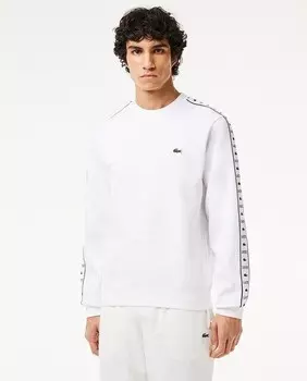 Толстовка Jogger с полоской и логотипом Lacoste, белый