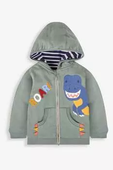 Толстовка JoJo Maman Bb Novelty для мальчиков с аппликацией Jojo Maman Bb, хаки