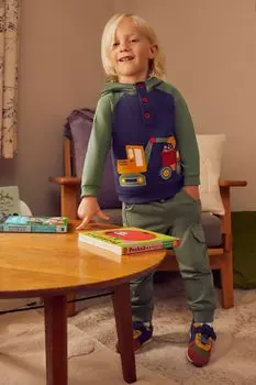 Толстовка JoJo Maman Bb Novelty для мальчиков с аппликацией Jojo Maman Bb, синий