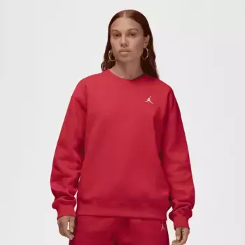 Толстовка Jordan Brooklyn Fleece Crew-Neck Sweatshirt, красный/белый
