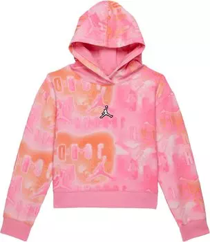 Толстовка Jordan Essentials All Over Print Boxy Sweatshirt, цвет Pinksicle