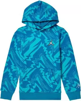 Толстовка Jordan MJ Essentials All Over Print Fleece Sweatshirt, цвет French Blue