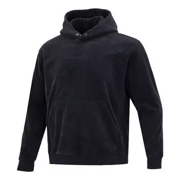 Толстовка Jordan Solid Color Embroidered Polar Fleece Hooded Long Sleeves Men's Black, Черный