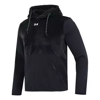 Толстовка journey fleece hoodie 'black' Under Armour, черный