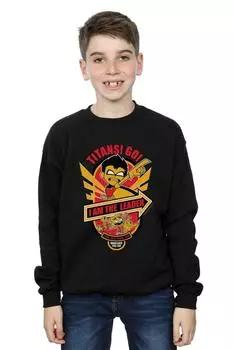 Толстовка «Юные титаны, вперед, я лидер» DC Comics, черный