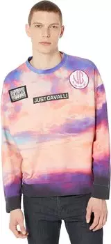 Толстовка Just Cavalli Sunset Crew Sweat, цвет Multicoloured
