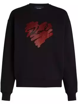 Толстовка K/Heart Karl Lagerfeld, черный