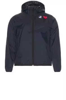 Толстовка K-Way на молнии во всю длину Comme Des Garcons Play, темно-синий