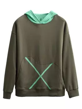 Толстовка Kaft Jungle, цвет Khaki/Lime