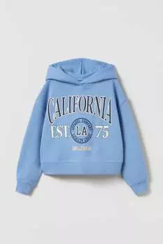 Толстовка калифорния ZARA, светло-синий
