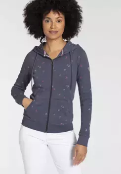 Толстовка KangaROOS с капюшоном и модным принтом по всей поверхности, синий