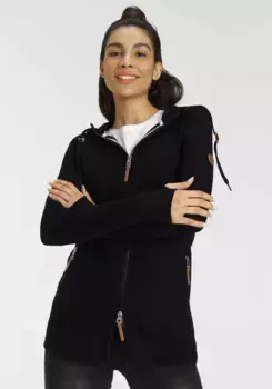 Толстовка KangaROOS с капюшоном из особенно мягкой и толстой французской махры, черный