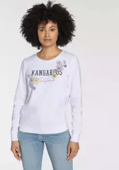 Толстовка KangaROOS с крупным принтом - НОВАЯ КОЛЛЕКЦИЯ, цвет Wei-Bunt