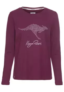 Толстовка KangaROOS с логотипом спереди — НОВЫЕ ЦВЕТА, бордовый