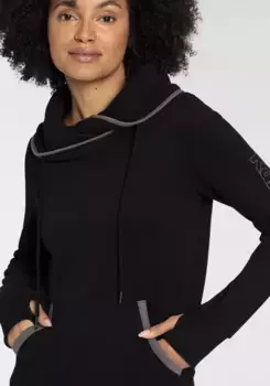 Толстовка KangaROOS, с воротником стойкой, серый