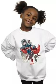Толстовка «Капитан Америка Сокол Эволюция» Marvel, белый
